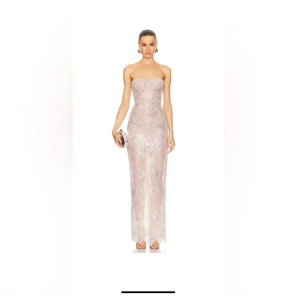 Bronx and Banco Elegant Sequin Evening Gown - Picture 3 of 6